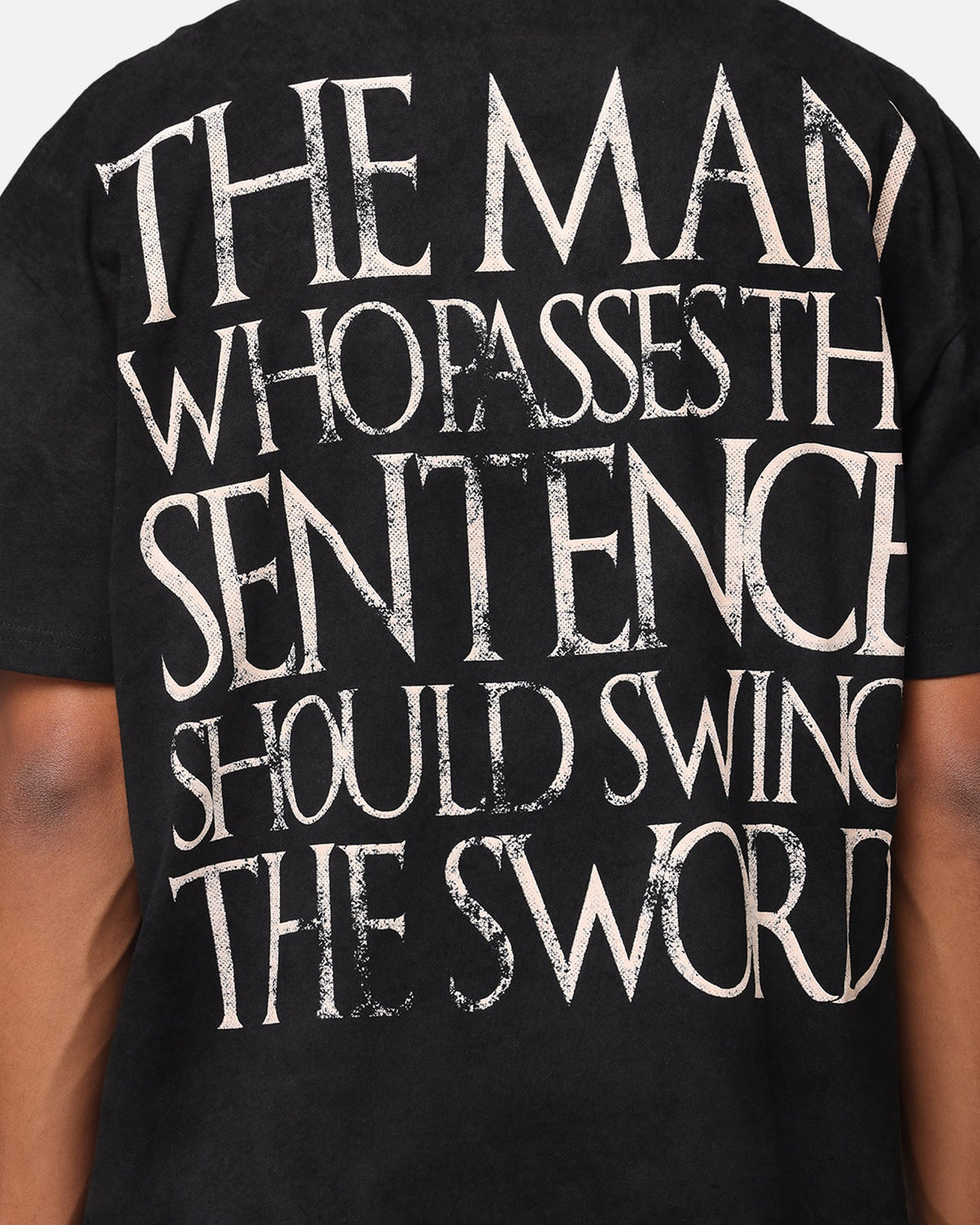 Goat Crew X Game Of Thrones Ned Stark Heavy T-Shirt Black