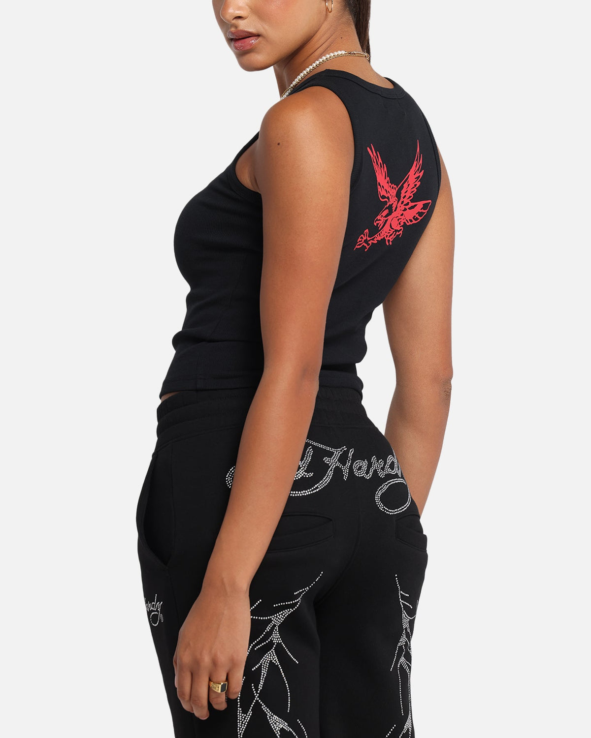 Ed Hardy Women's Tried And True Tank Black