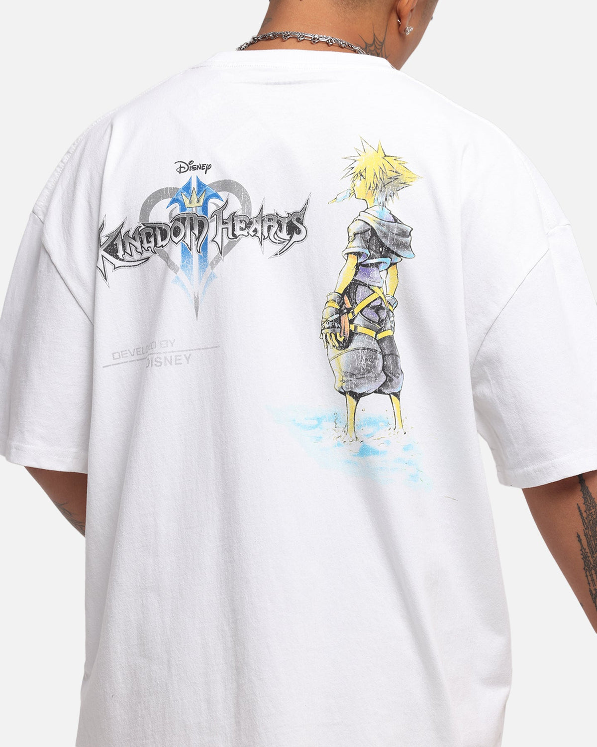 Goat Crew Disney Kingdom Hearts Disc Heavy T-Shirt White