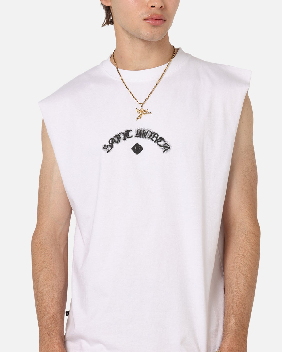 Saint Morta The Return Oversized Muscle T-Shirt White