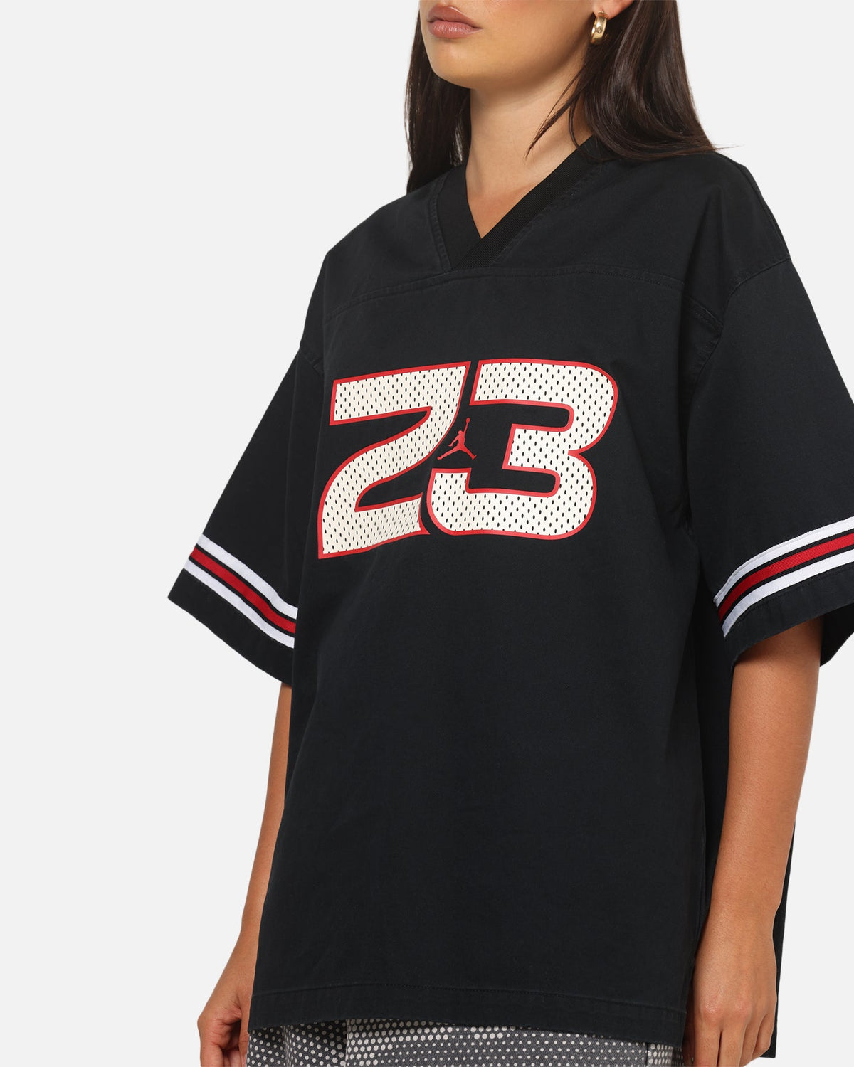 Jordan Women's Flight Woven Jersey Top Black