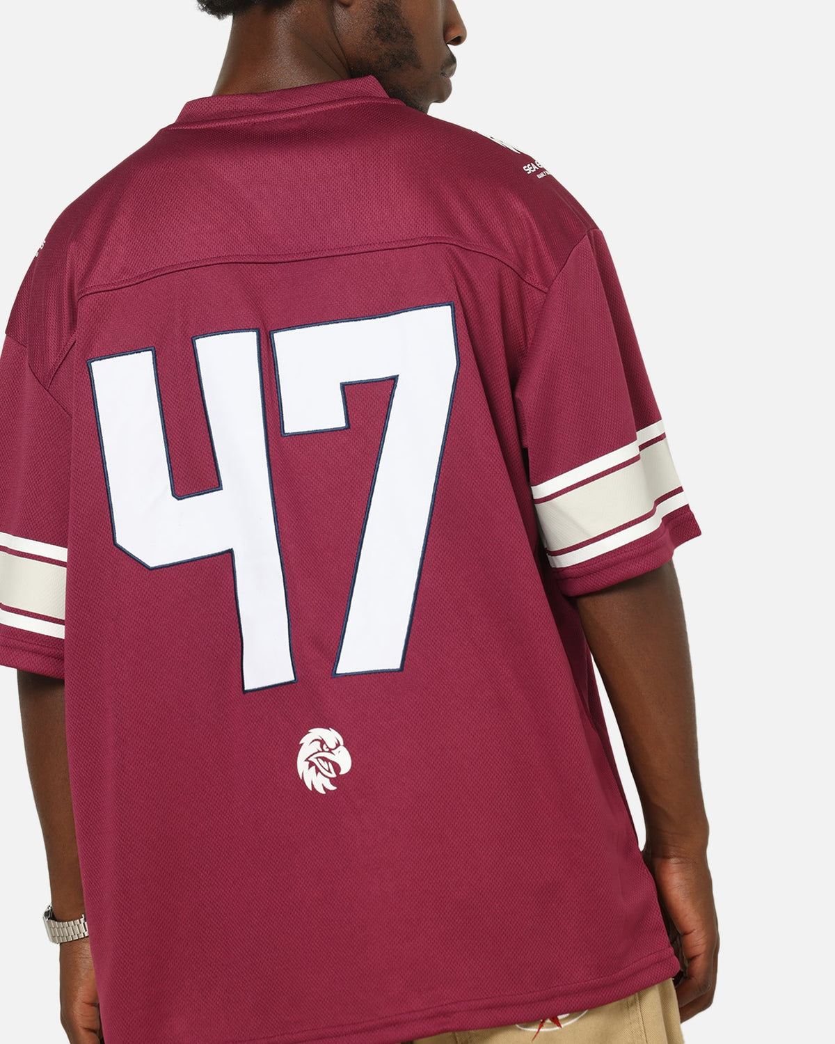 Bleacher Athletic Manly Warringah Sea Eagles NRL Gridiron Mesh Jersey Official Team Color