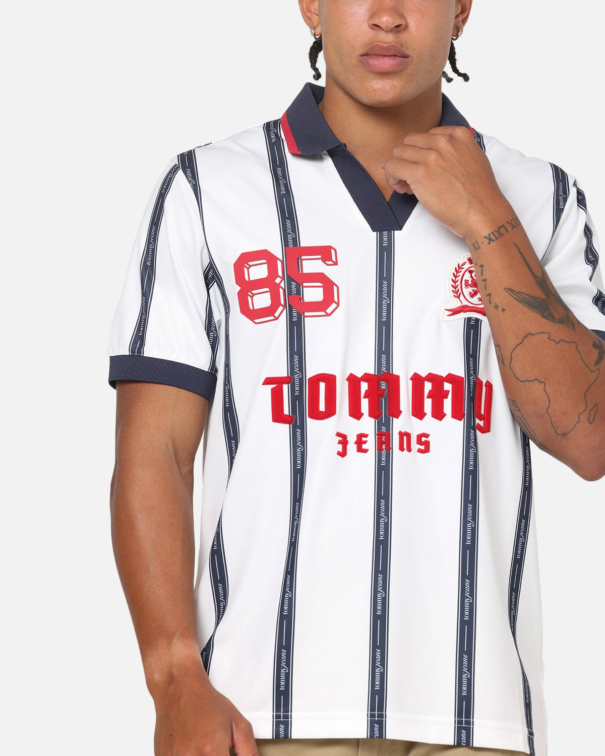 Tommy Jeans Sports Polo T-Shirt Ecru