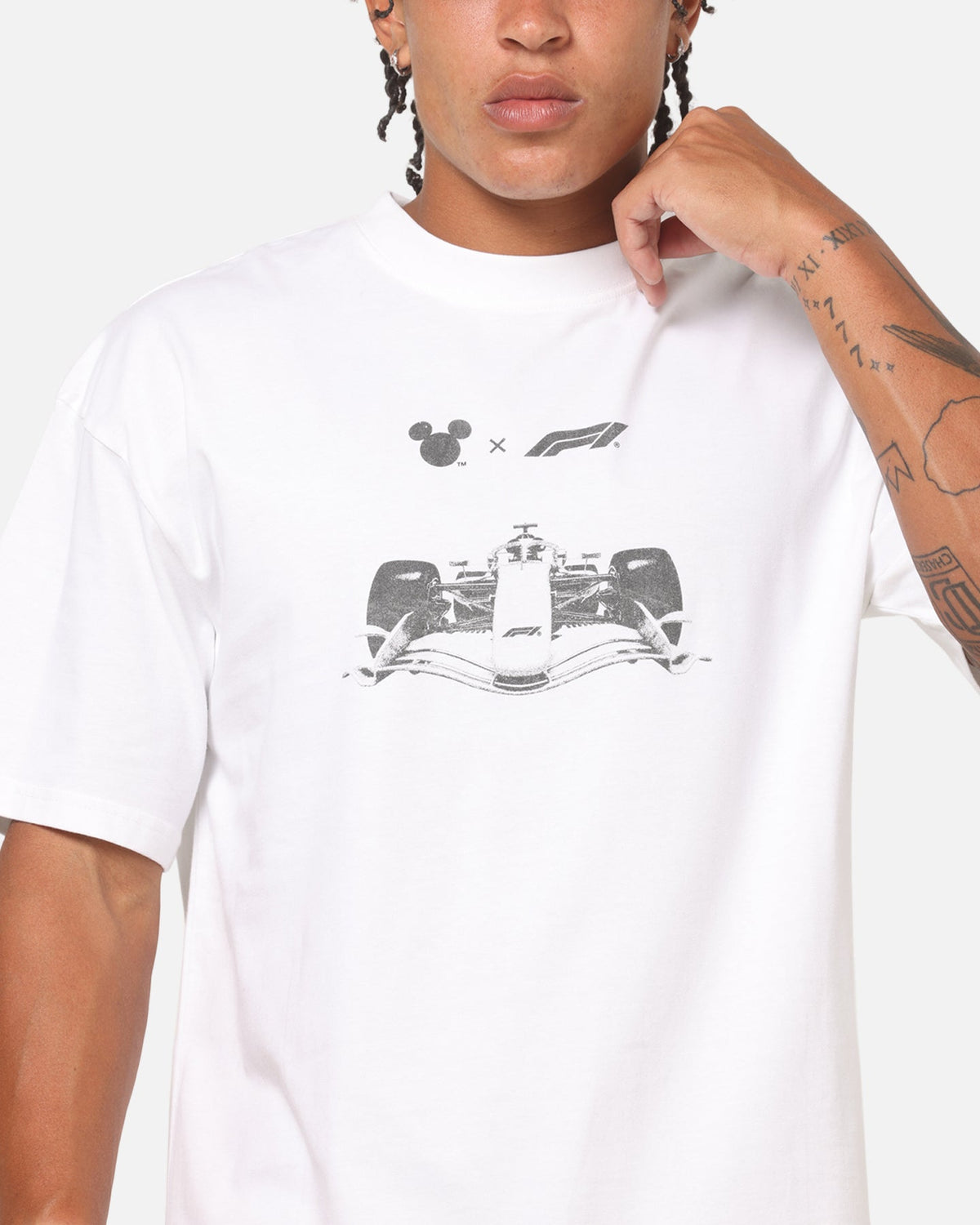 Culture Kings Disney x Formula 1® Mickey Mechanic Vintage T-Shirt White