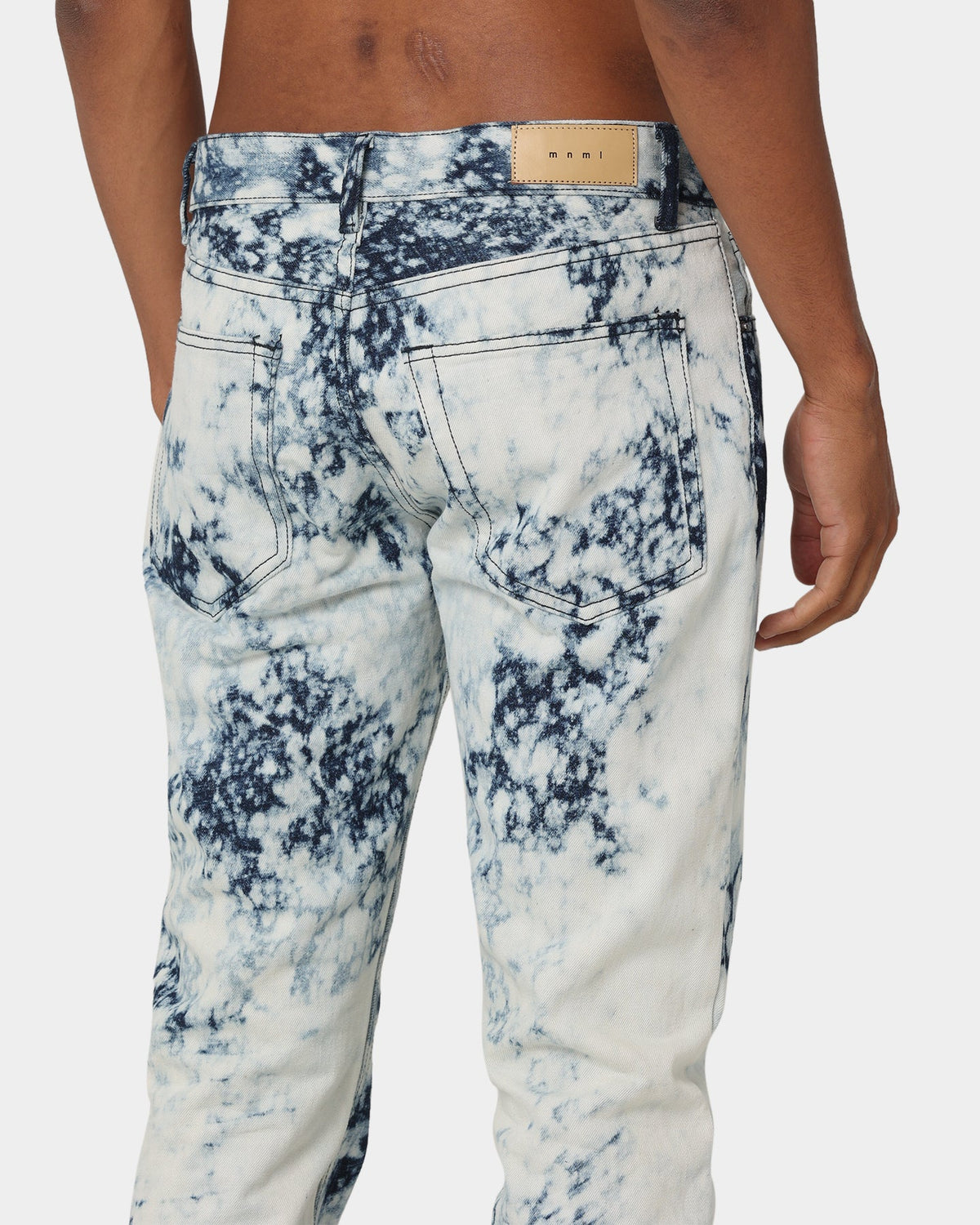 MNML D365 Splash Denim Pants Blue/White