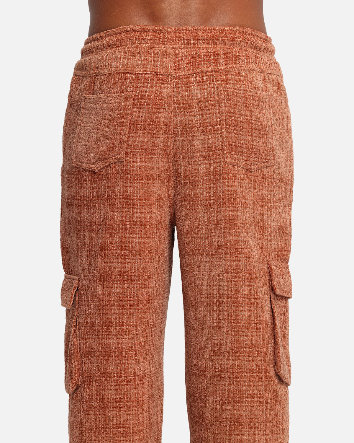 XXIII Boucle Tweed Cargo Pants Rust