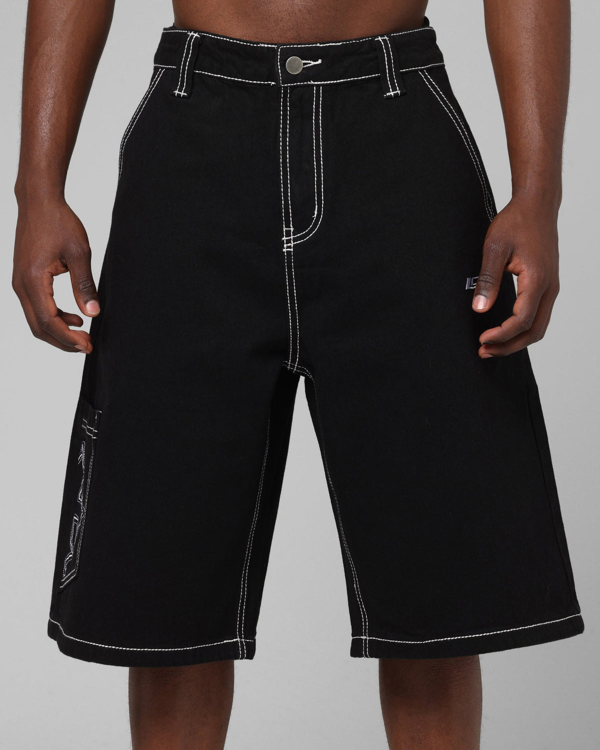 Loiter Biker Jorts Black