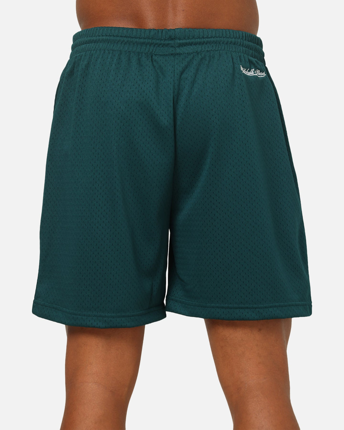 Mitchell & Ness Miami Dolphins Stars & Text Mesh Shorts Deep Sea Teal
