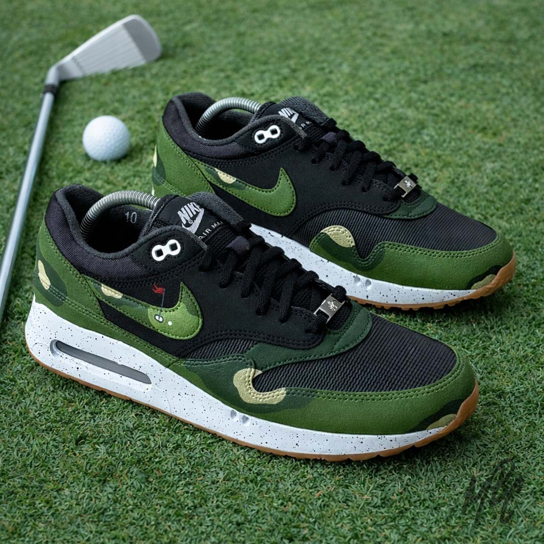 Fairway Camo - Air Max 1 Golf Black Custom