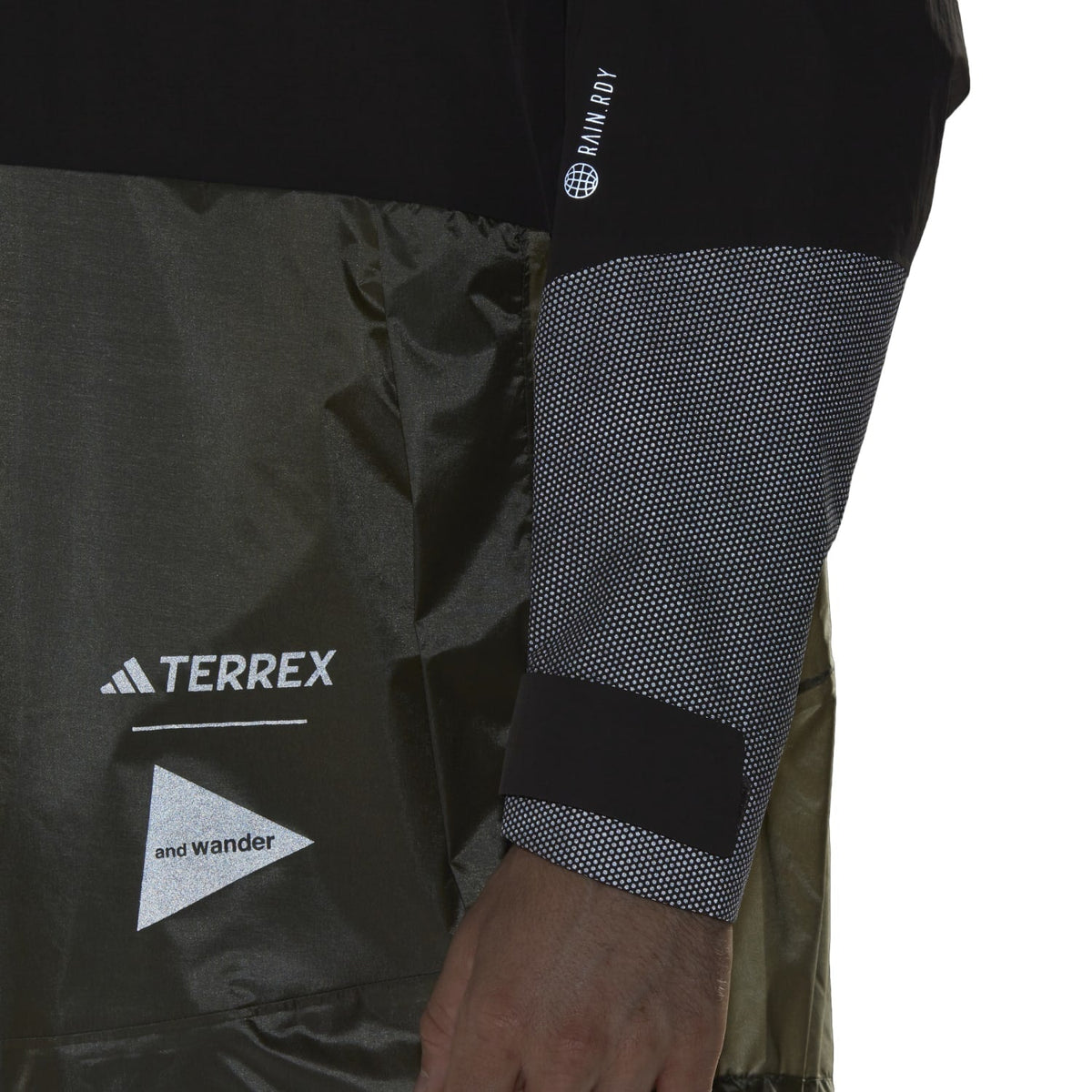 Adidas Outdoor Men XPL AWD Rain Jacket Shadow Olive HR7147