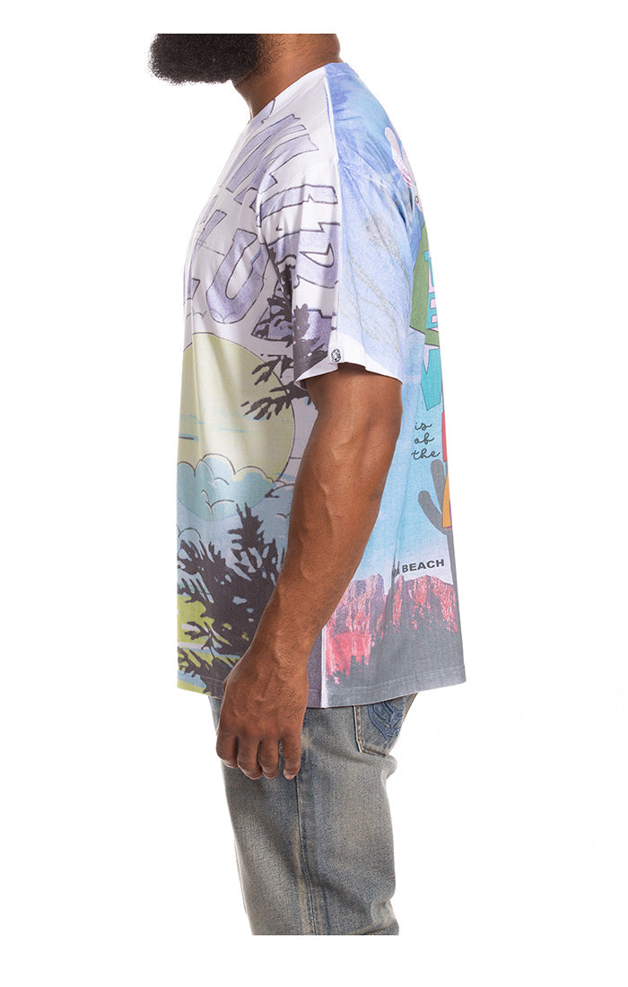 Billionaire Boys Club "Sunrise" SS Knit (Oversized) (White)