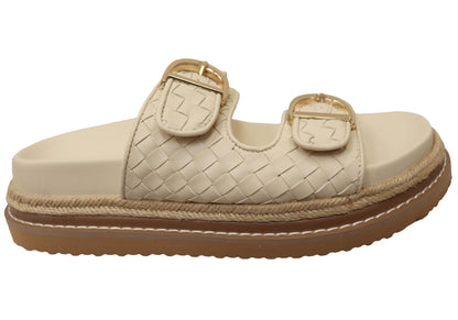 Billini Anastasia Womens Comfortable Platform Slides Sandals