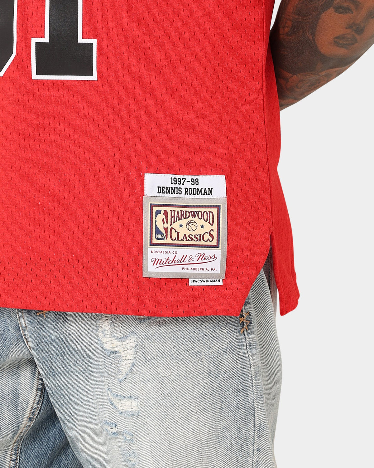 Mitchell & Ness Chicago Bulls Dennis Rodman '97-'98 #91 Swingman Jersey Red