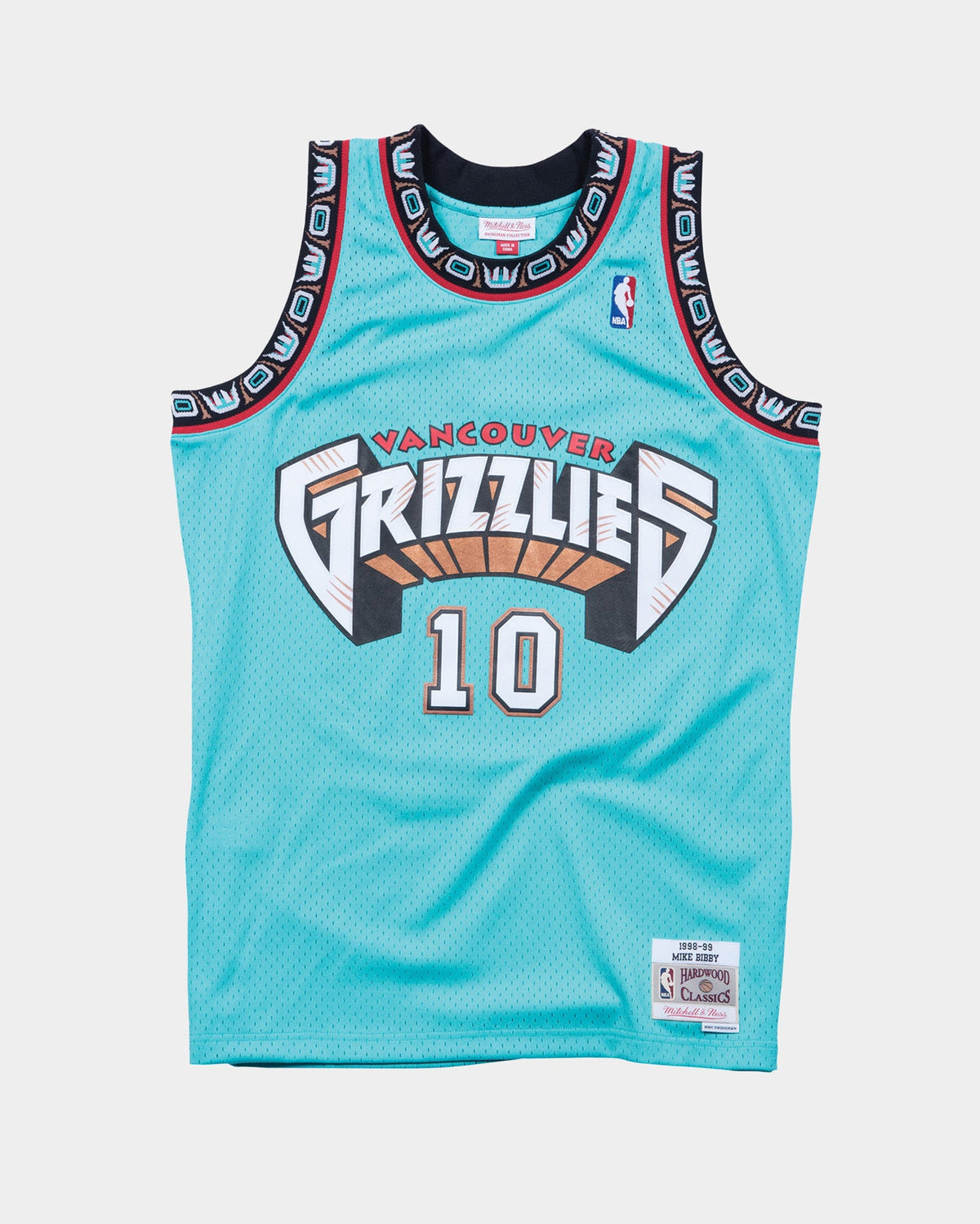 Mitchell & Ness Vancouver Grizzlies Mike Bibby '98-'99 #10 Swingman Jersey Teal