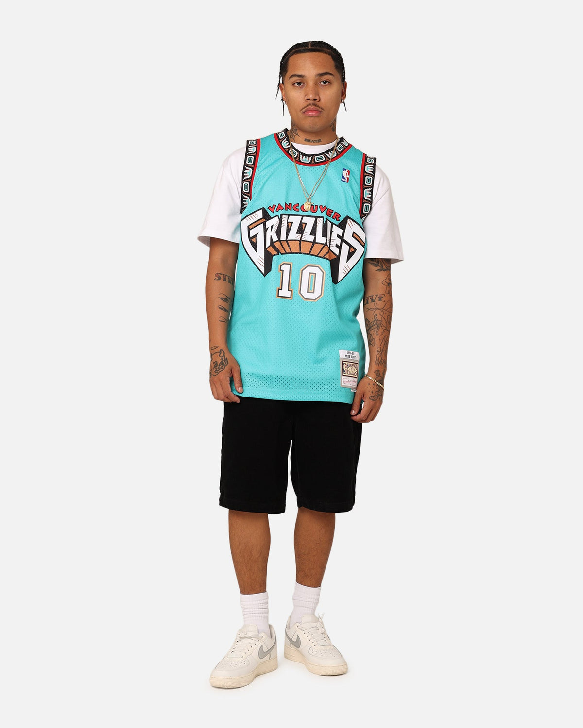 Mitchell & Ness Vancouver Grizzlies Mike Bibby '98-'99 #10 Swingman Jersey Teal