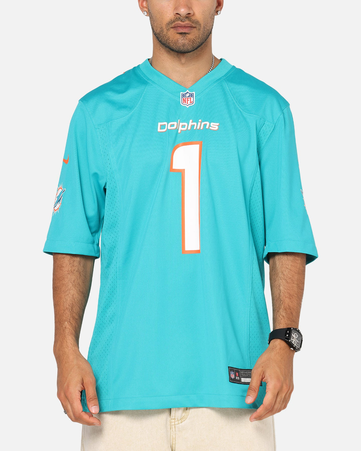Nike Miami Dolphins Tua Tagovailoa #1 Home Game NFL Jersey  Turbo Green