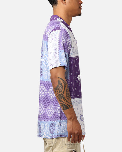 Carré Bandana Ultra Button Up Shirt Purple