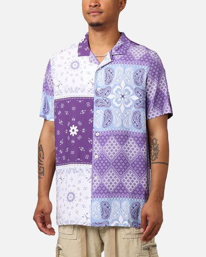Carré Bandana Ultra Button Up Shirt Purple