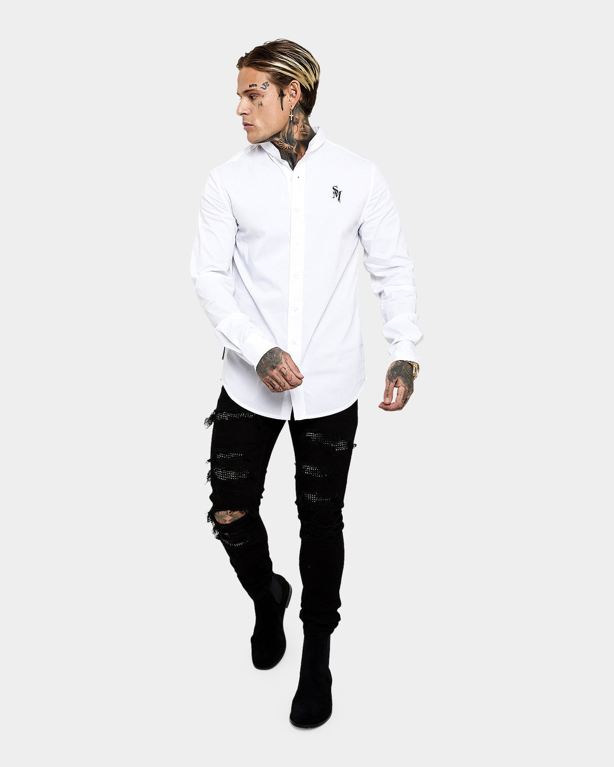 Saint Morta Alpha Horoma Slim Fit Shirt White