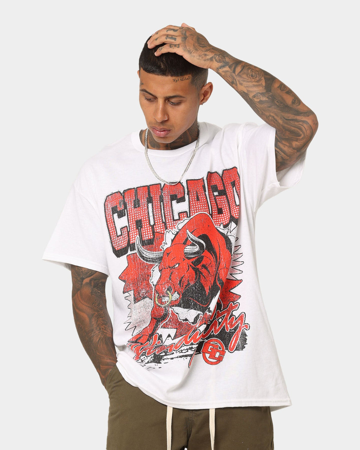 Goat Crew Raging Bull T-Shirt White