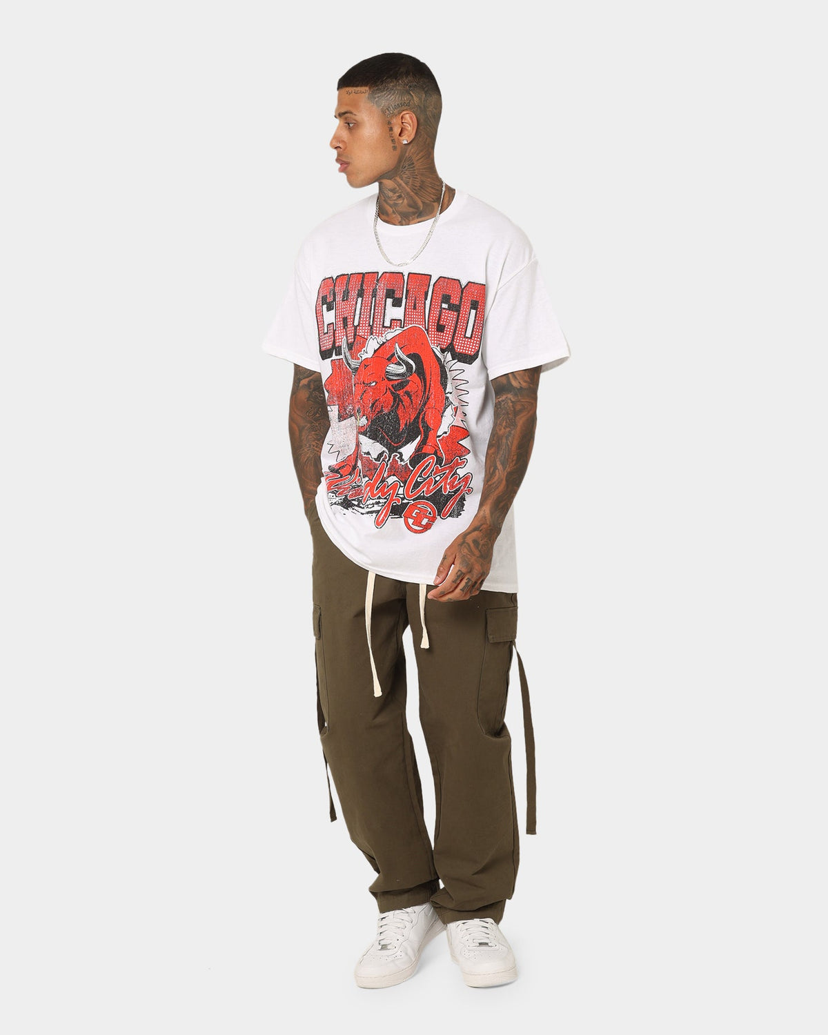 Goat Crew Raging Bull T-Shirt White