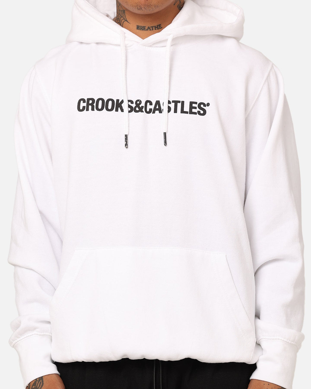 Crooks & Castles Deep Kern Hoodie White