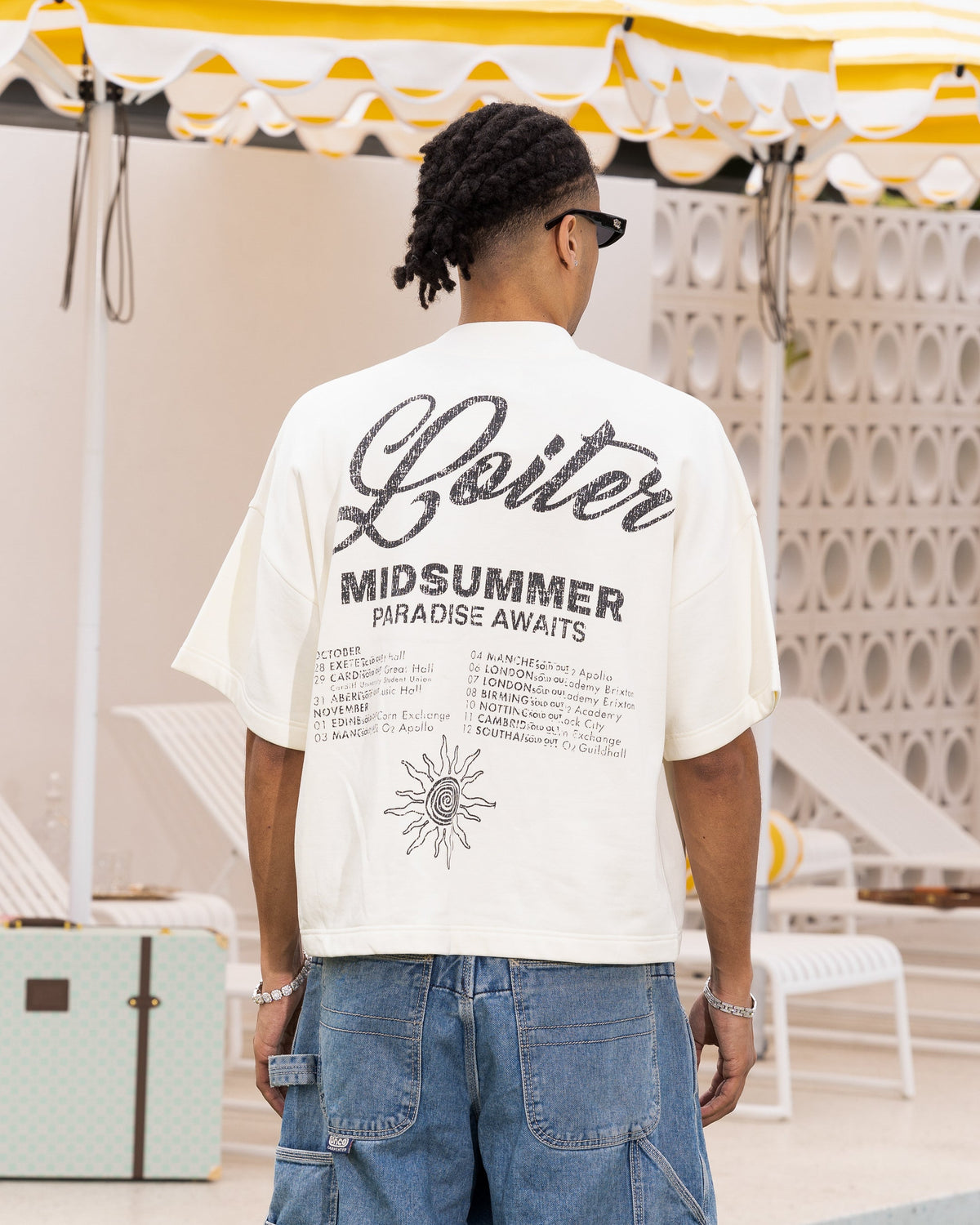Loiter Palm Spring Box T-Shirt Off White