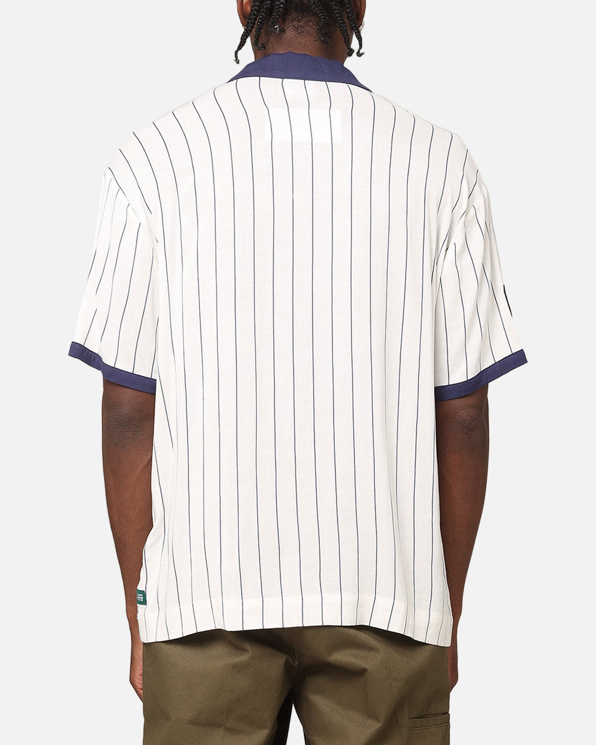 Carre Base Short Sleeve Button Up Shirt Off White