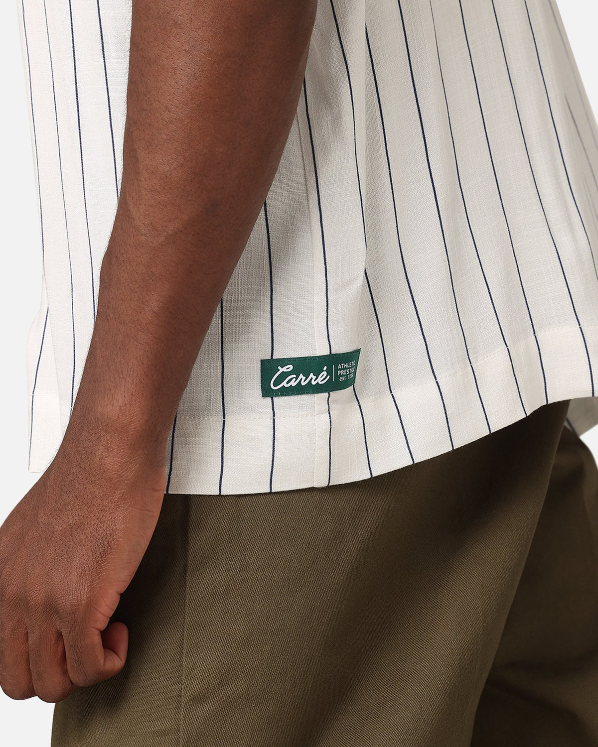 Carre Base Short Sleeve Button Up Shirt Off White