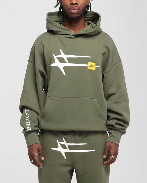 Loiter Hybrid Premium Hoodie Olive