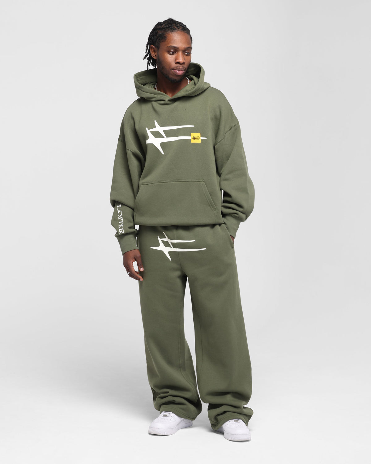 Loiter Hybrid Premium Hoodie Olive