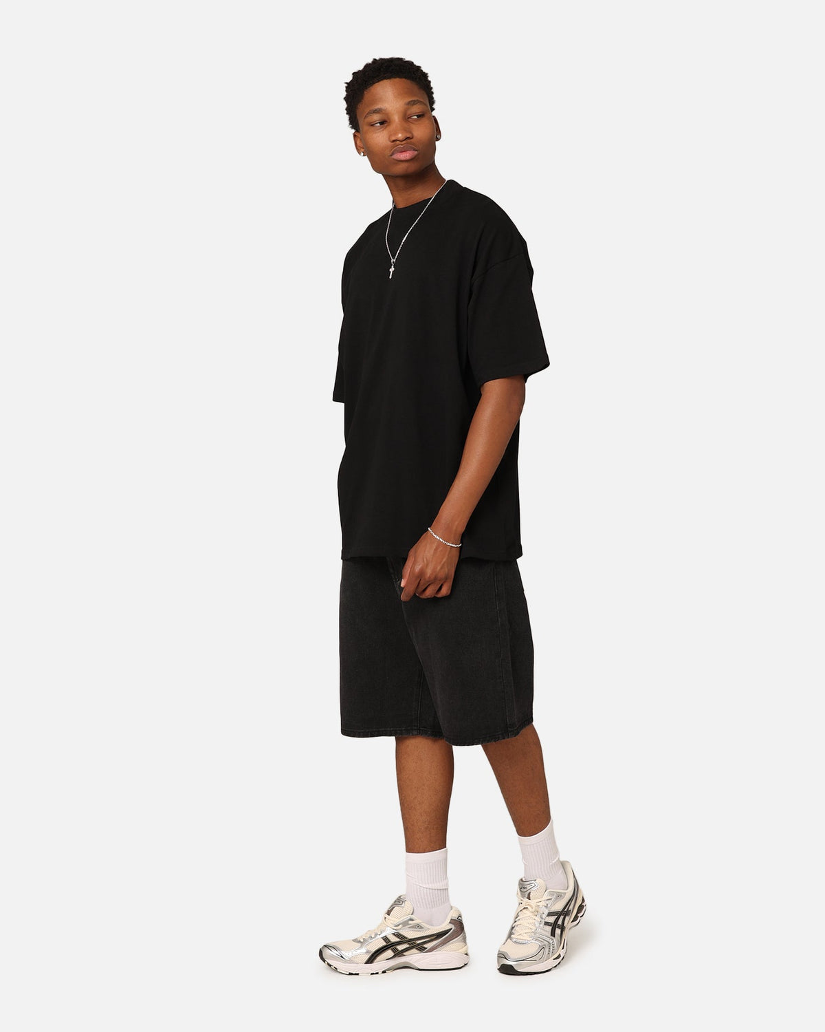 Culture Kings Oversized Blank T-Shirt Black