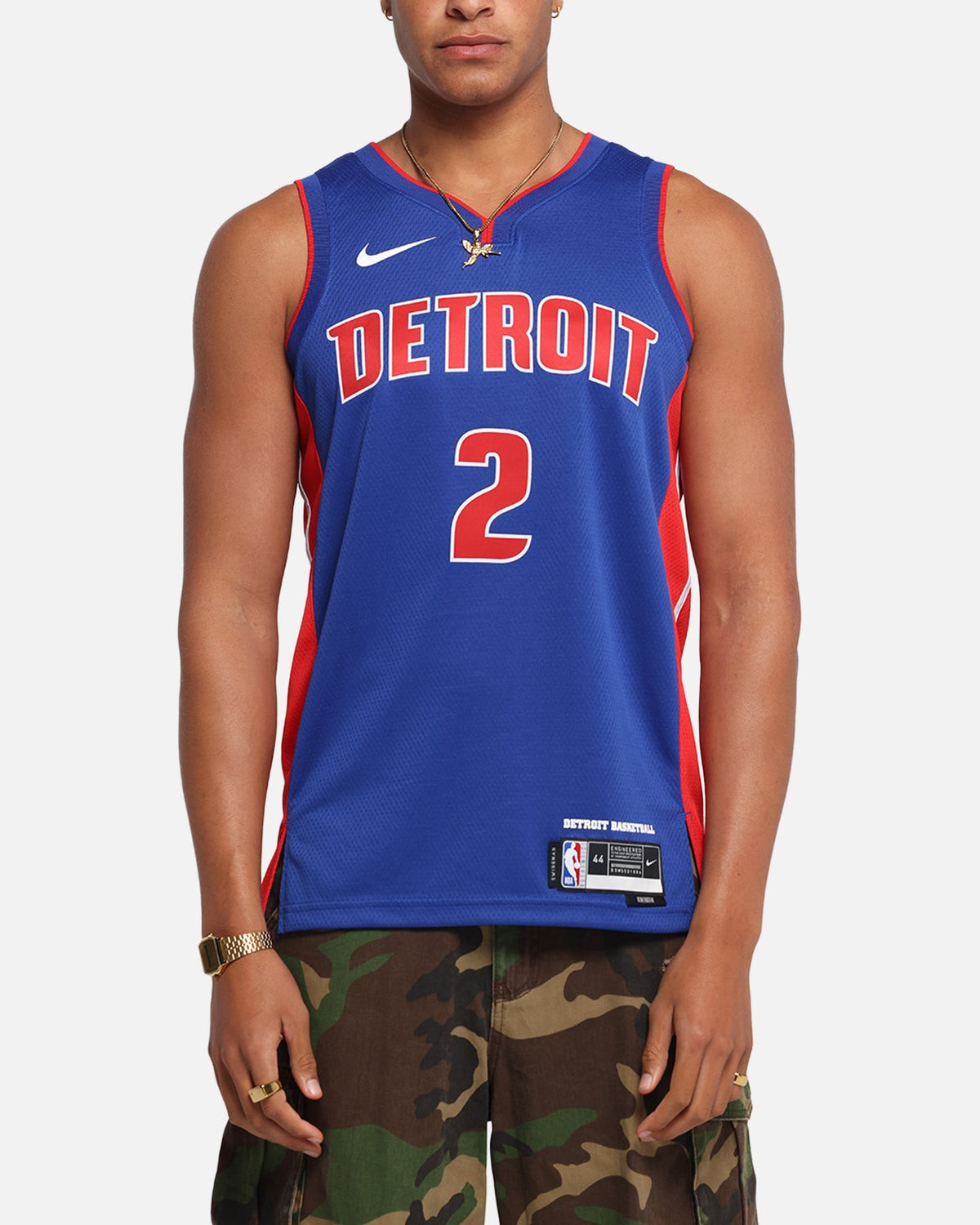 Nike Cade Cunningham Detroit Pistons #2 Icon Edition 2022/23 Nike Dri-Fit NBA Swingman Jersey Rush Blue