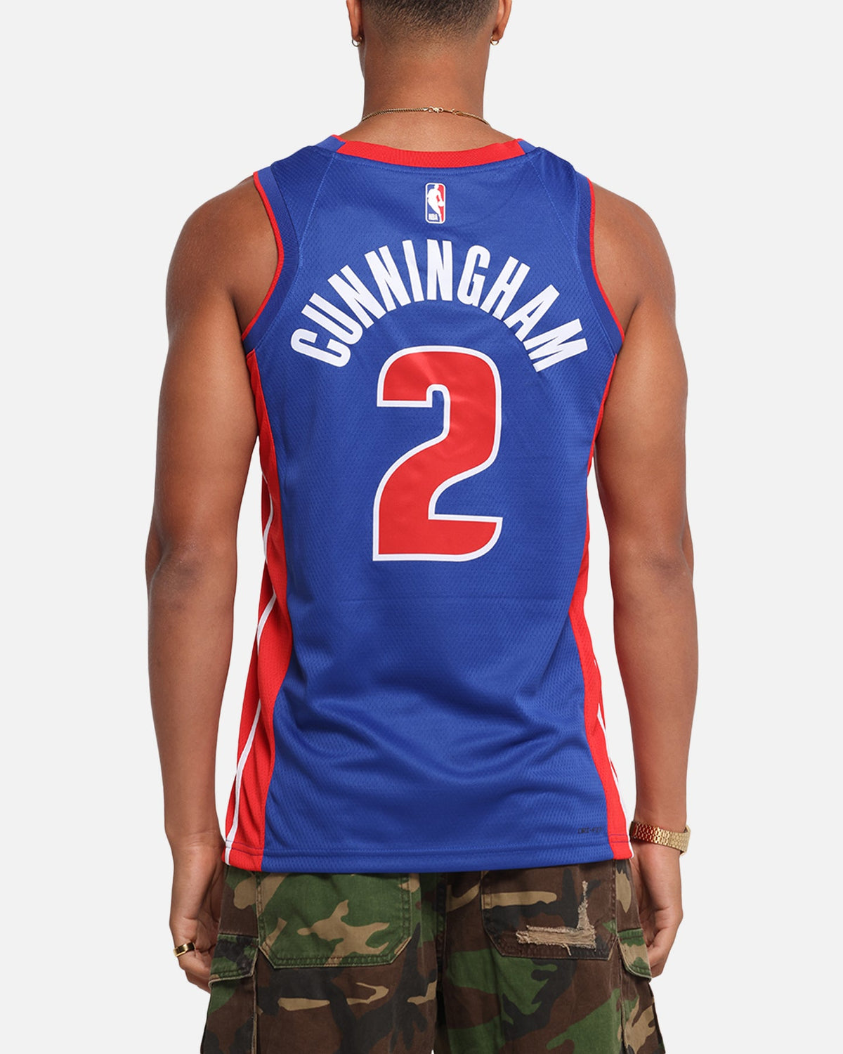 Nike Cade Cunningham Detroit Pistons #2 Icon Edition 2022/23 Nike Dri-Fit NBA Swingman Jersey Rush Blue