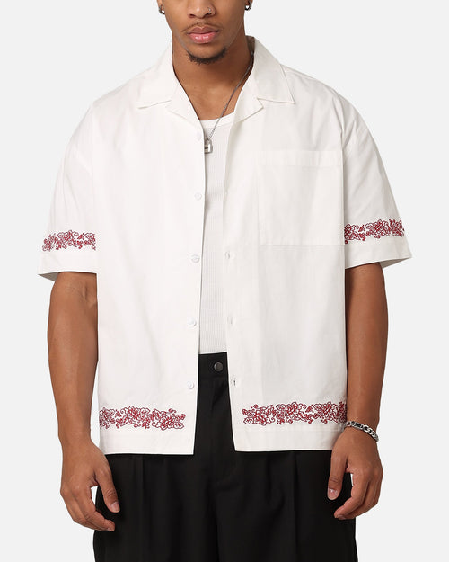 Carre Rose Bowl Button Up Shirt Off White