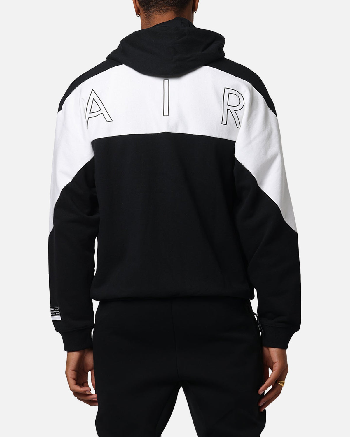 Nike Air Full-Zip Fleece Hoodie Black/White/White