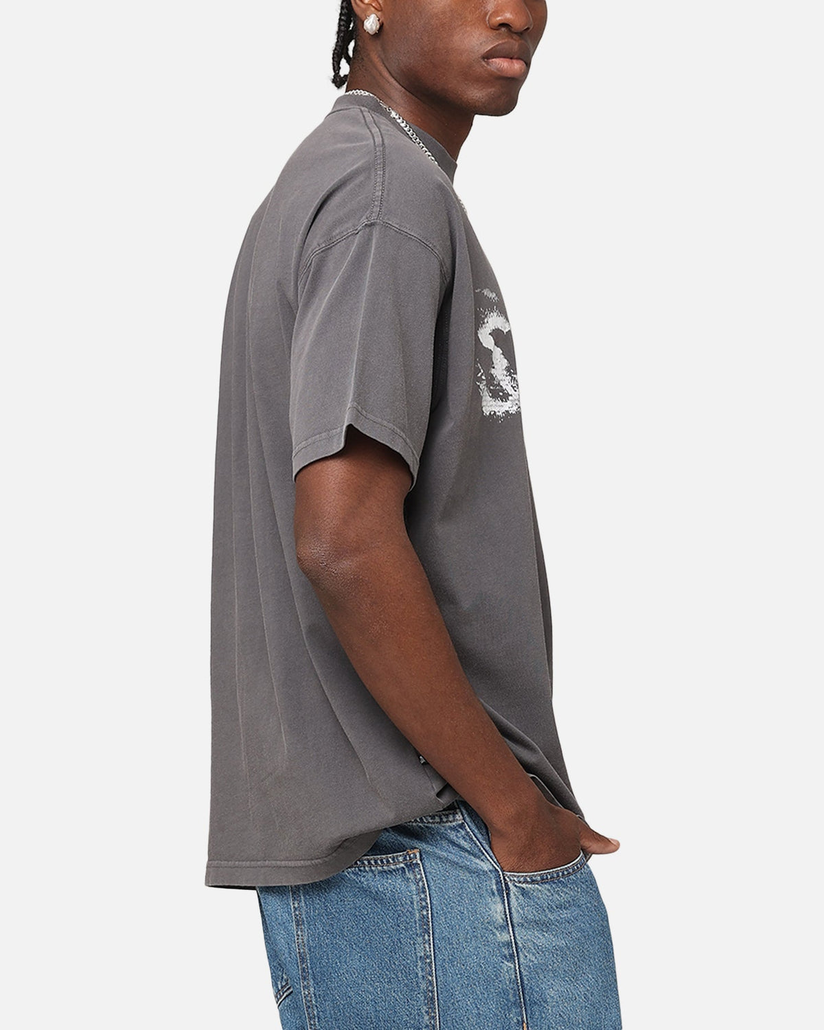 Saint Morta System Overload Boxy T-Shirt Charcoal