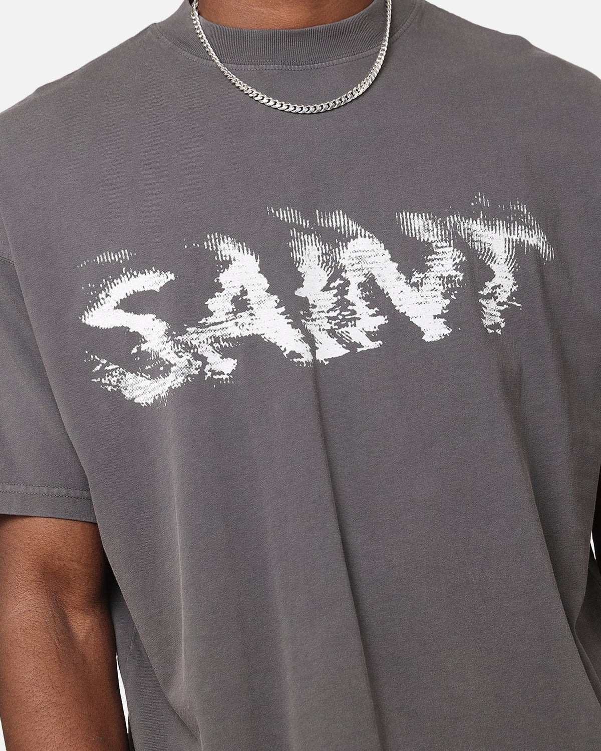 Saint Morta System Overload Boxy T-Shirt Charcoal