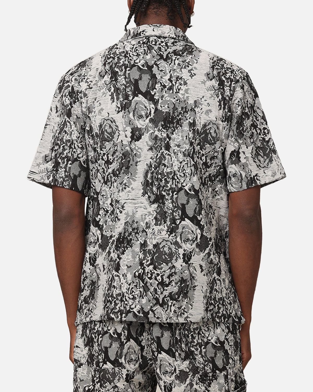 XXIII Denim Jacquard Button Up Shirt Black Denim