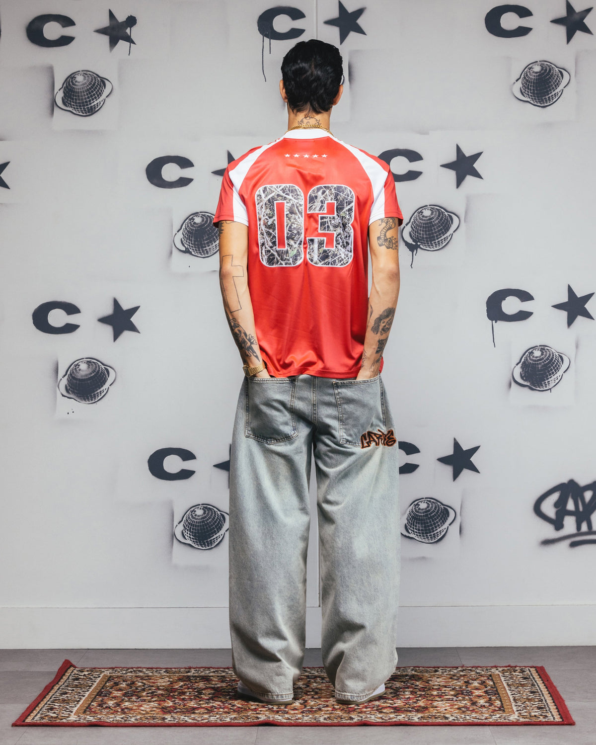 Carre Striker Jersey T-Shirt Red/White
