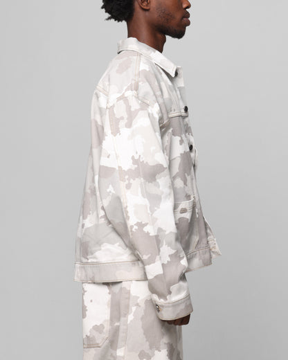 Loiter Prestige Denim Jacket Snow Camo