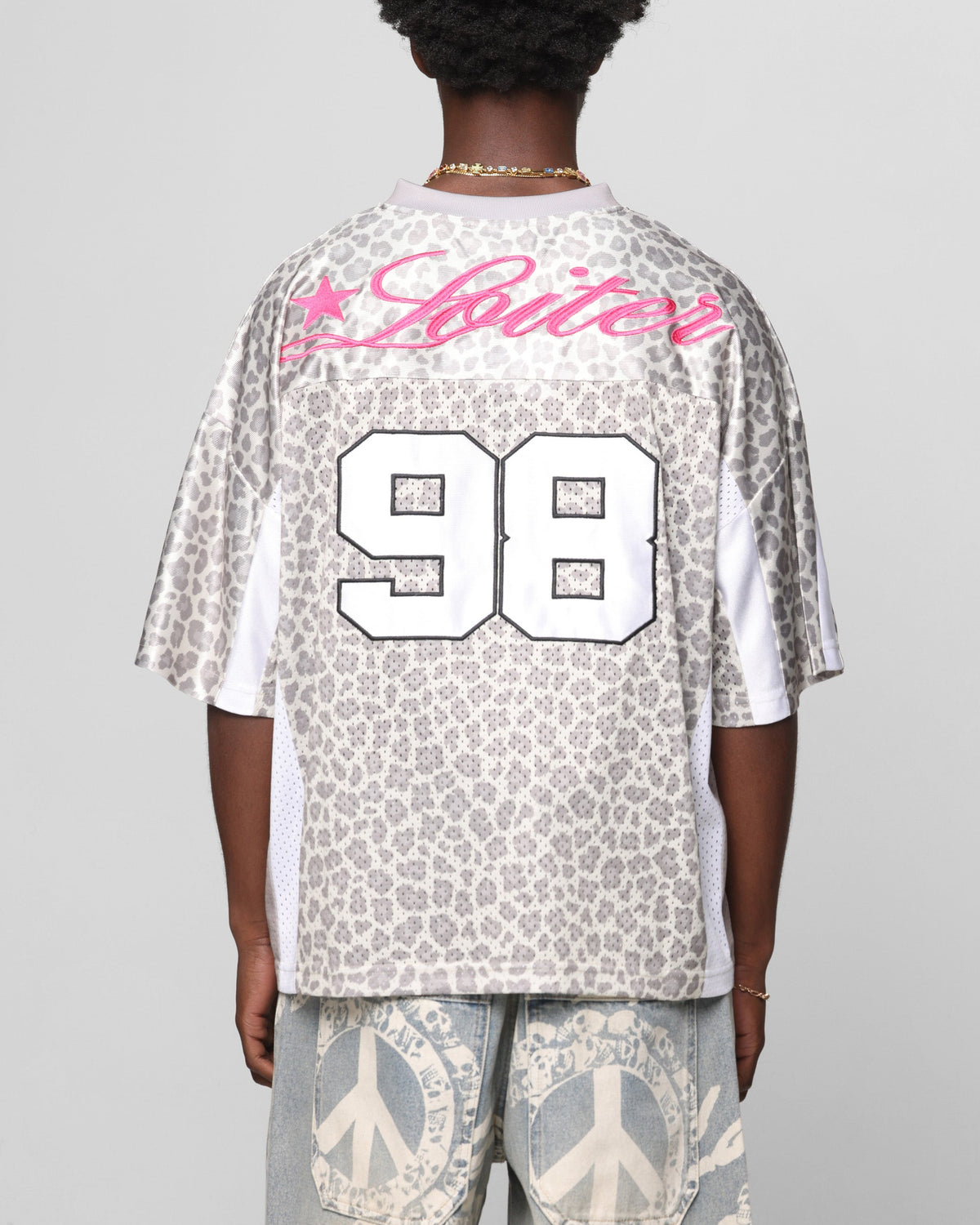 Loiter End Zone Jersey Snow Leopard