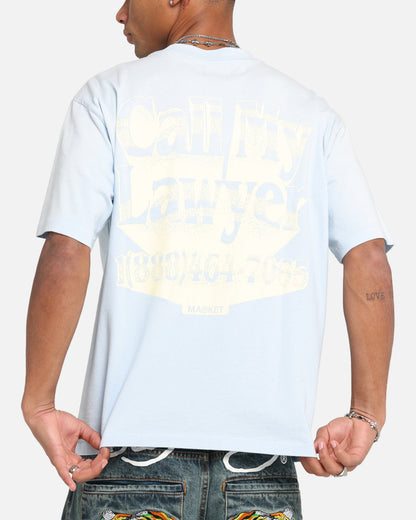 Market Call My Lawyer 3D T-Shirt Light Blue