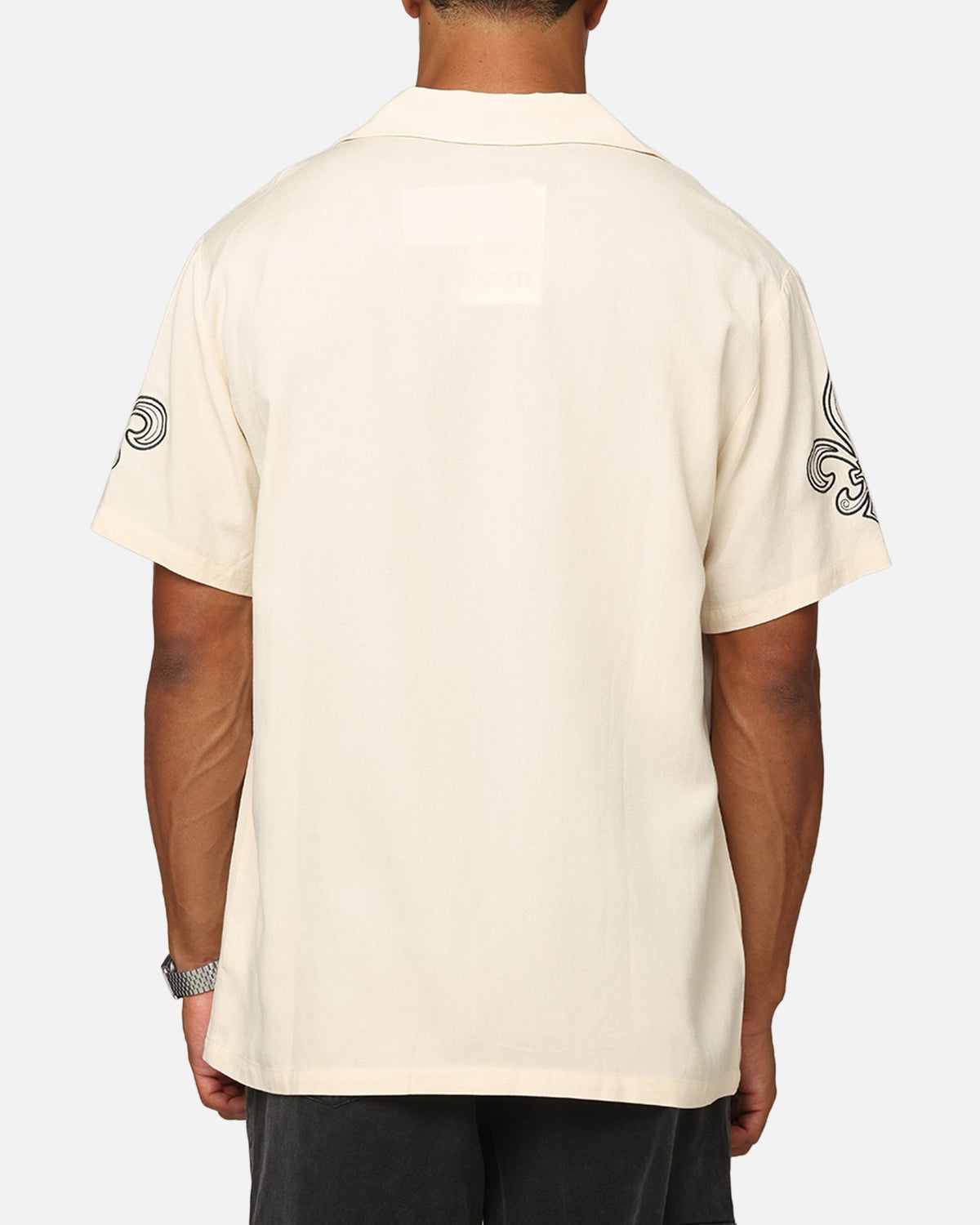 XXIII Fleur Linen Button Up Shirt Off White