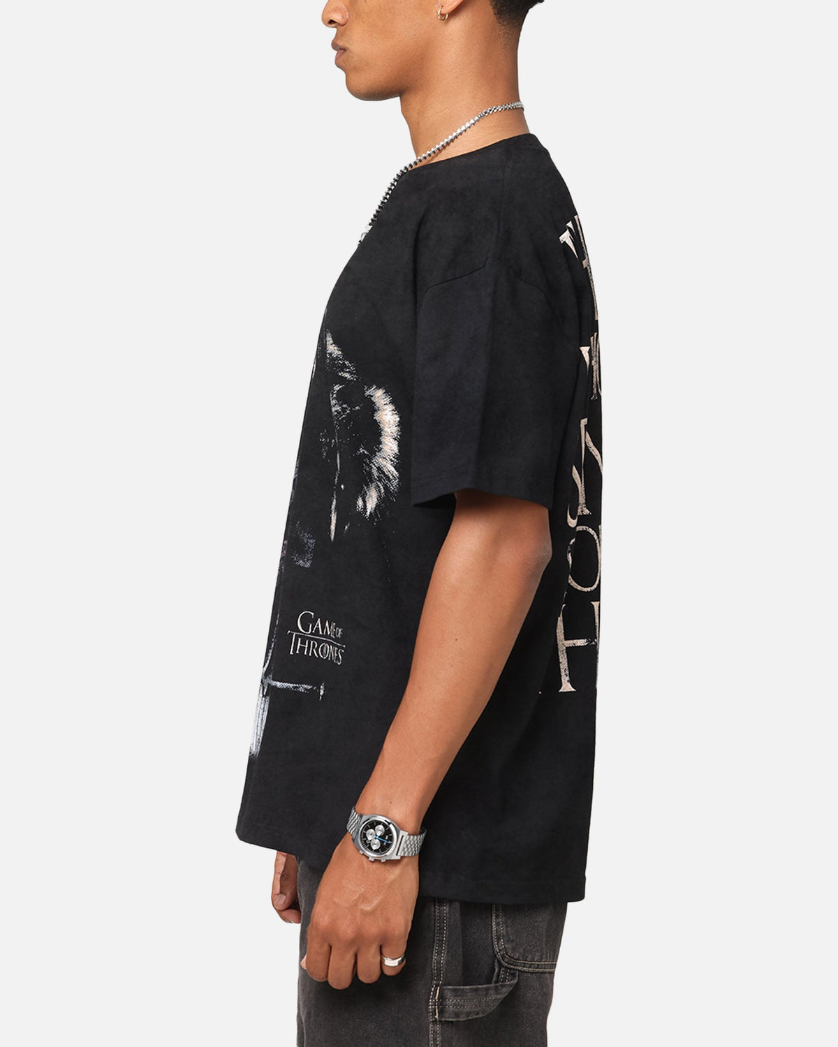 Goat Crew X Game Of Thrones Ned Stark Heavy T-Shirt Black
