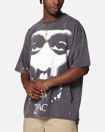 Tupac Blessed T-Shirt Washed Black
