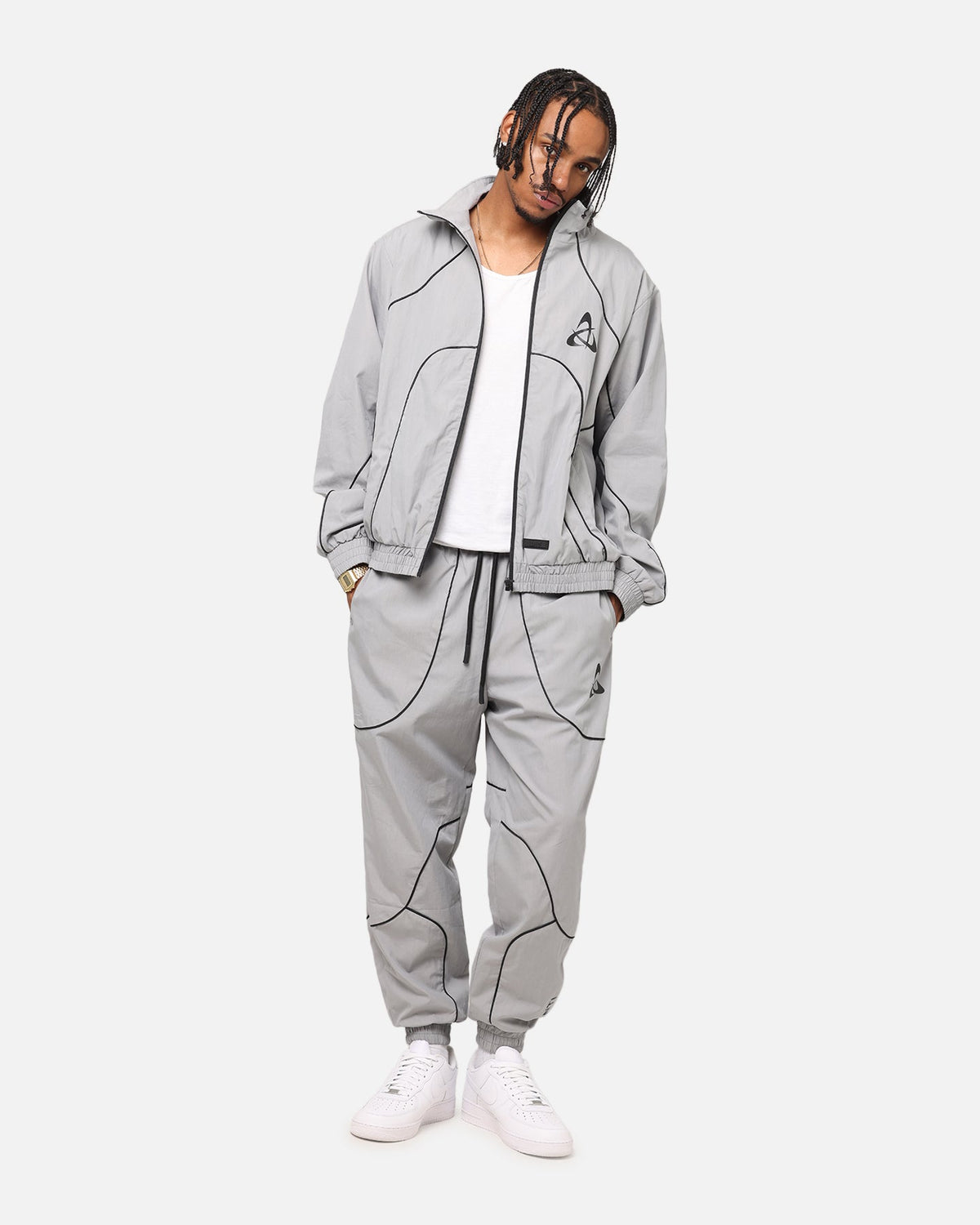 The Anti Order Stereo Nylon Track Jacket Grey