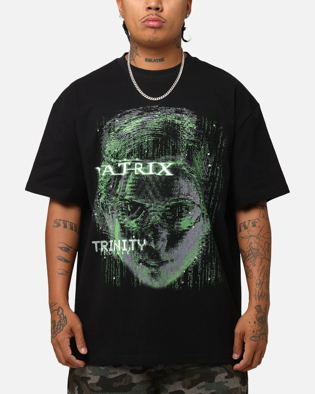 American Thrift X The Matrix Trinity Heavy T-Shirt Black
