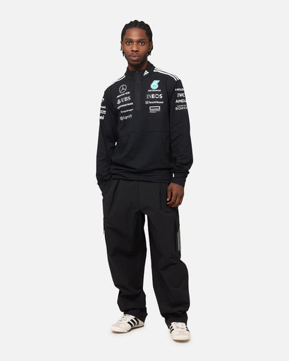 adidas x Mercedes-AMG PETRONAS Formula One F1 2025 Team Quarter Zip Jacket Black/White