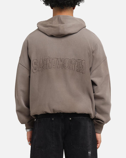 Saint Morta Manticore Boxy Hoodie Sunfade Brown